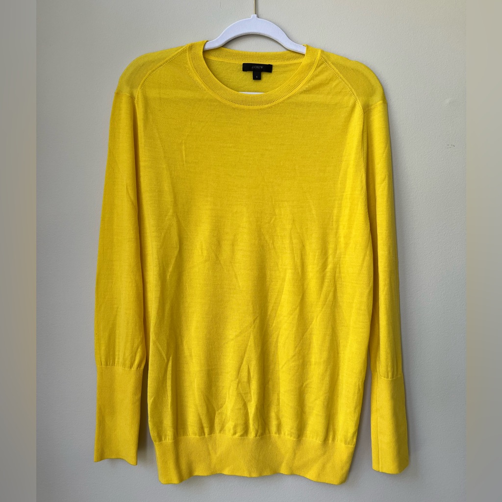 Euc J. Crew Merino Wool Sweater - Yellow - Size S
